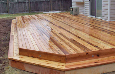 fabulous cedar deck