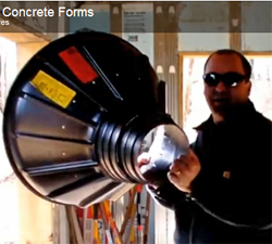concrete footing form video