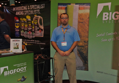 Chris Fickes at tradeshow