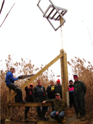 Perry Ohio scouts with their eagle nesting stand