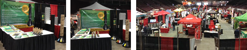 Bigfoot with the Home Hardware Barry Trade Show Booth